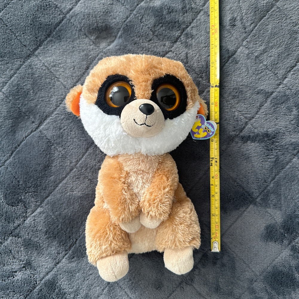 Ty Beanie Boo - Rebel The Meerkat (6 in) * Rare * Collectibles Creased Tag